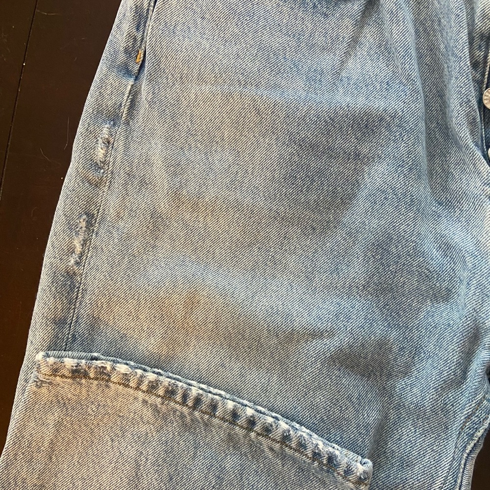 Agolde Lana Button-Fly Mid Rise Straight Jean, 100% Organic Cotton Size 28 - Picture 8 of 10